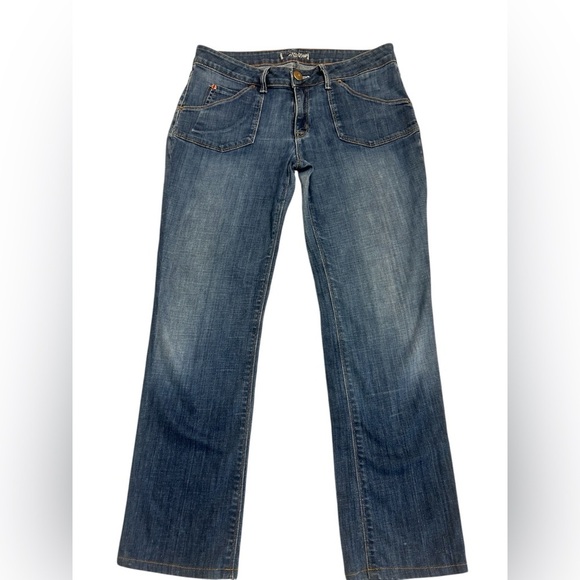 Hudson Sz. 31 vintage Y2K slight barrel leg- wider hip jeans in great vintage co - Picture 1 of 15